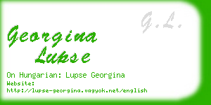 georgina lupse business card